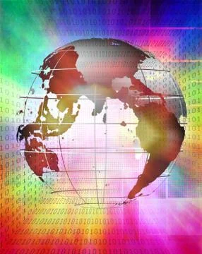 Global information Stock Illustration