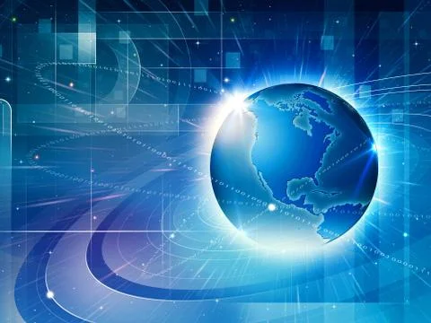 Global information network. abstract techno backgrounds Stock-Fotos