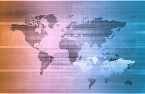 Global information technology Stock Illustration