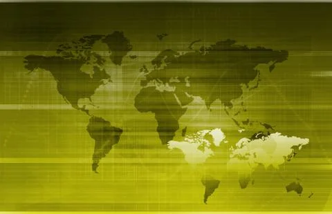 Global information technology Stock Illustration