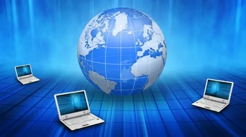 Global Informational Network Video stock 10686842