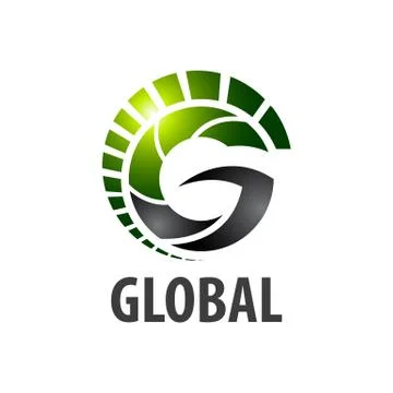 Global initial letter G logo concept design template Stock Illustration