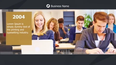 Global Initiative Corporate Timeline After Effects stock