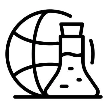 Global integrity icon outline vector. Core mission Stock Illustration