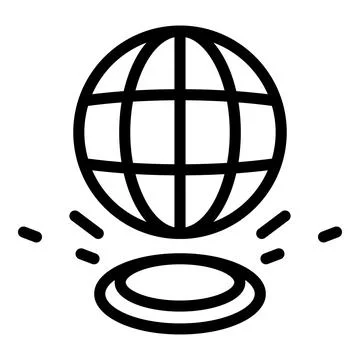 Global integrity icon outline vector. Brand corporate Stock Illustration