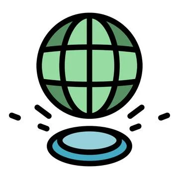 Global integrity icon vector flat Stock Illustration