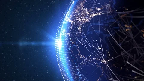 Global International Connectivity Background Stock Footage 79739711