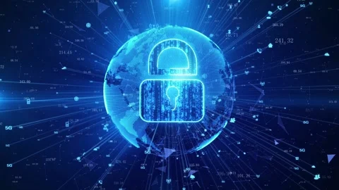 Global Internet and data security Stock Footage 165664881