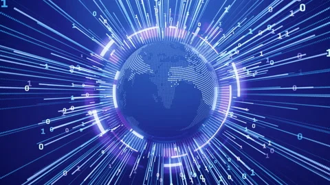 Global internet communication concept background Stock Footage 211054277
