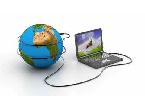 Global internet concept Illustrazione stock