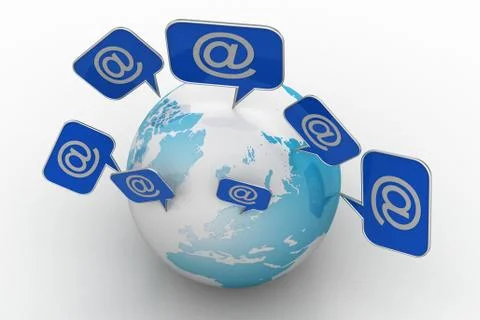 Global internet connection concept Free Stock Illustration