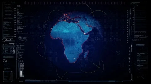 Global internet connection line network World Smart network technology blue dark 库存影片 334652897