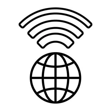Global internet connectivity concept symbol 8K ultra quality image ratio 库存插图
