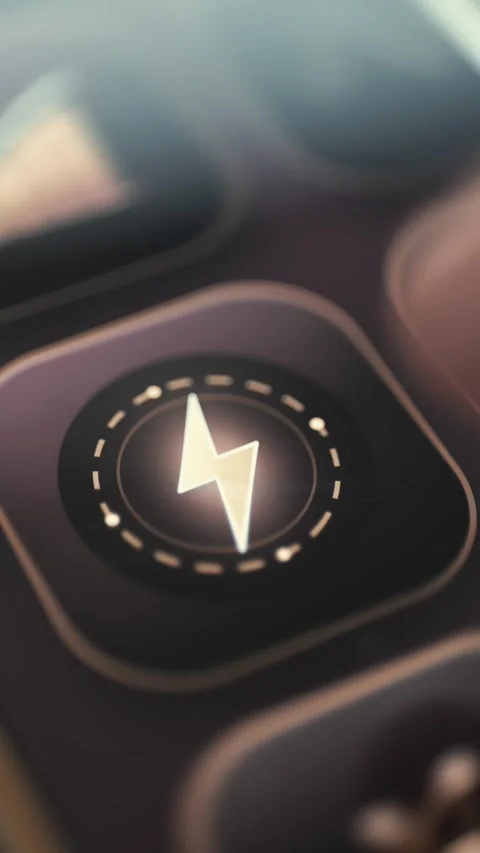 Global Internet Network Icon in Smartphone Macro View Stock Footage 341865567