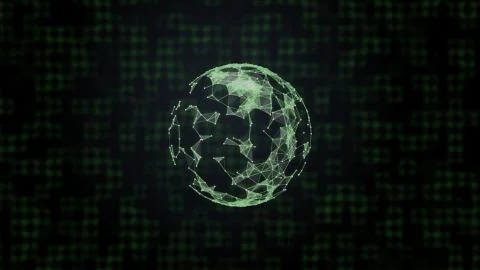 Global internet telecommunication concept. 3d globe with high speed network of Illustrazione stock