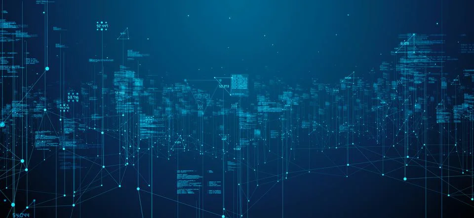 Global Internet of things IOT using cloud computing big data network  Stock Illustration