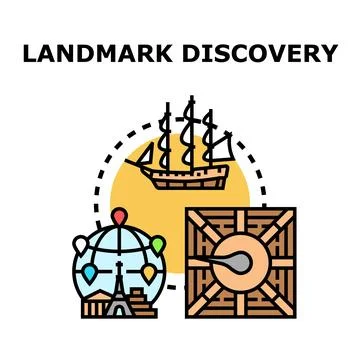 Global journey exploring discovery and historical travel Stock Illustration