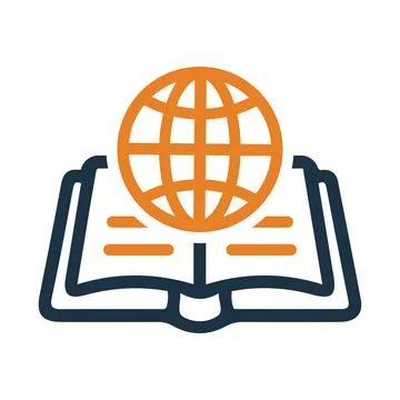 Global, knowledge icon. Simple color vector. Stock Illustration