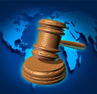 Global law Ilustración de archivo