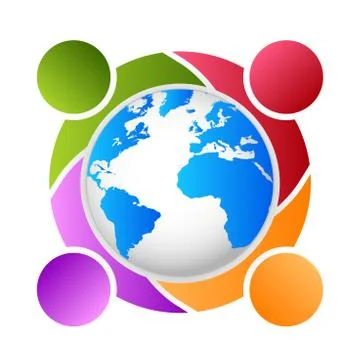 Global Leadership Teamwork Solutions Vector Stock Illustration