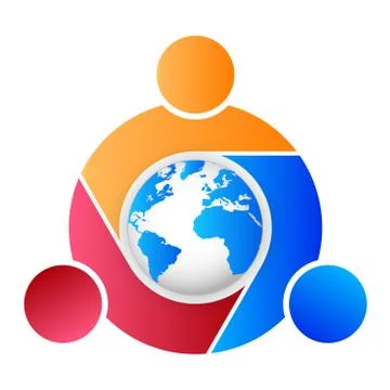 Global Leadership Teamwork Solutions Vector Stock Illustration