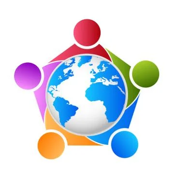 Global Leadership Teamwork Solutions Vector Stock Illustration