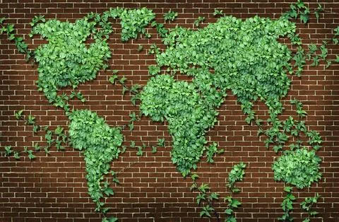 Global Leaf Map Фото