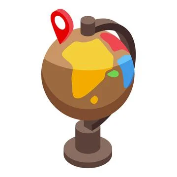 Global learning icon isometric vector. Software school Illustrazione stock