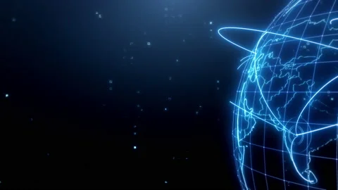 Global Line Connection Technology Stock Footage 197951918