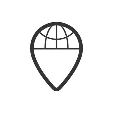 Global Location Icon Stock Illustration