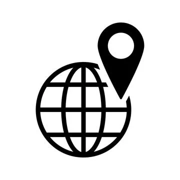 Global Location icon. Stock Illustration