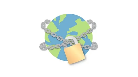 Global lockdown - Coronavirus Stock Footage 128069175