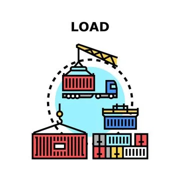 Global logistics and cargo transportation concept Stock Illustration