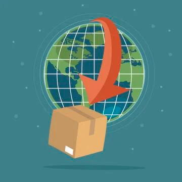 Global logistics concept Stock Illustration
