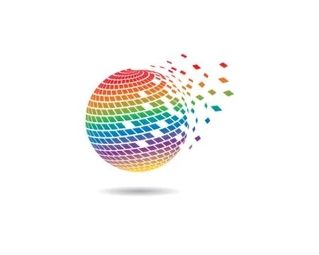 Global logo icon Stock Illustration