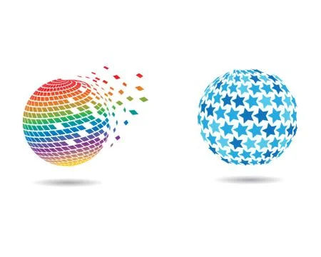 Global logo icon Stockillustratie