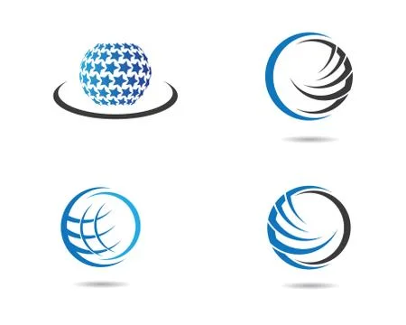 Global logo vector icon illustration Stockillustratie