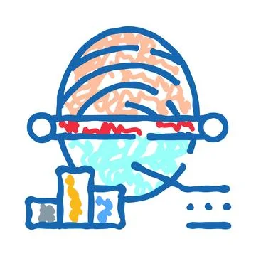 Global map with data charts and analysis Stock Illustration