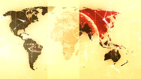 Global maps and digital planet background 10 Stock Footage 45667968