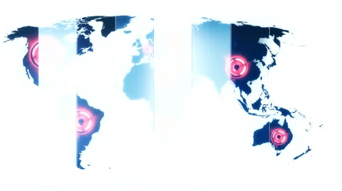 Global maps and digital planet background 39 Stock Footage 45747393
