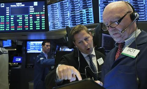 Global Markerts react to restart of US/China Trade Talks, New York, USA - 01 Jul 스톡 사진