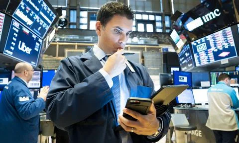 Global Markerts react to US/China Trade Dispute, New York, USA - 15 May 2019 Foto stock