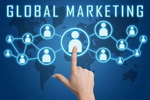 Global marketing Stock Illustration