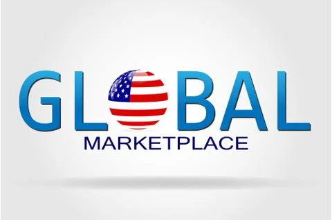 Global Marketplace Stock Illustration