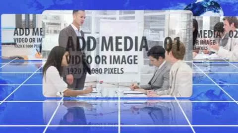 Global media carousel Stock After Effects
