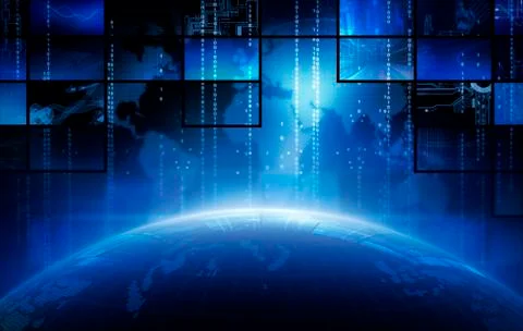 Global Media Stock Illustration