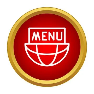 Global menu icon representing worldwide web navigation イラスト素材