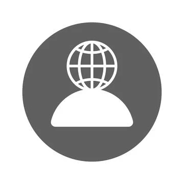 Global Mind icon. Stock Illustration