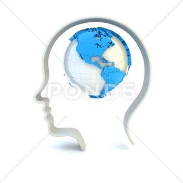 Global mind Stock Illustration