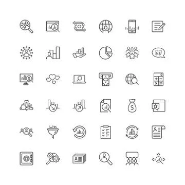 Global money icon set in flat style. Global information vector illustration o Stock Illustration
